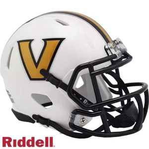 Vanderbilt Commodores weiß Mini Speed Replik Helm [NEU] NCAA Schreibtisch Büro - Bild 1 von 1