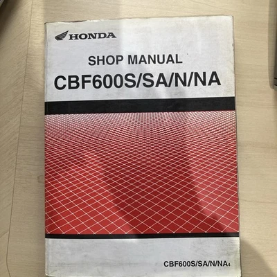 GENUINE HONDA CBF600S / SA / N / NA 4  2004 FACTORY WORKSHOP MANUAL 62MER00 - Image 1 of 4