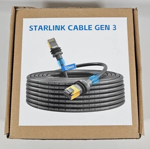Starlink Data Cable 150FT Replacement Cable Standard Gen 3 2000Mbps 26AWG RJ45 - Afbeelding 1 van 4