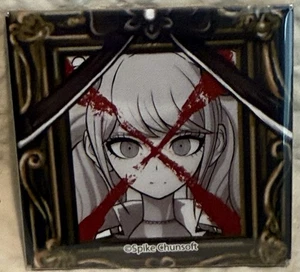 Danganronpa Portrait of Deceased Square Can Badge Junko Enoshima - Bild 1 von 2