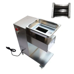 110V QE Commercial Meat Cutting Machine Stailess Steel Meat Slicer w/ 12mm Blade - Picture 1 of 12