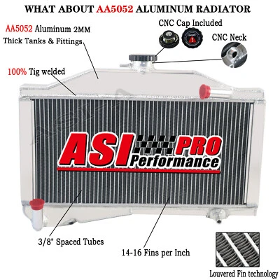 2-Row Aluminum Radiator Fit 1955-1971 Morris Minor 1000 948 1098 MT - Imagem 1 de 4