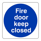 Fire Door Keep Closed Sign Sign - 100x100mm - 1mm Rigid Plastic