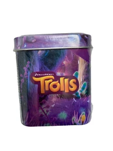 DREAMWORKS TROLLE SAMMLERDOSE MIT AUFKLEBERN MAGNETE 3 IN 1 NEU - Bild 1 von 6