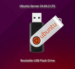 Ubuntu Linux Server 24.04.2 LTS Bootable USB Flash Drive - Picture 1 of 8