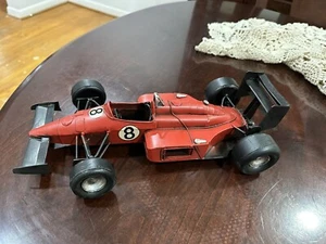 Formula One Car Model Tin Red Ferrari F1 Style Model Formula One Lovers Gift - Picture 1 of 5