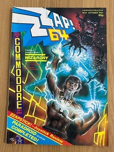 Zzap! 64 Issue No.6 October 1985 Commodore 64 Magazine -👽👾Retro Gift Idea👾👽 - Afbeelding 1 van 12