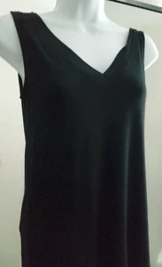 WHBM CASA BLANCA MERCADO NEGRO DOBLE CUELLO EN V TANQUE-EXTRA PEQUEÑO-NEGRO-95% RAYÓN-*NUEVO - Imagen 1 de 22