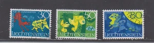 LIECHTENSTEIN : 1968 - USED - SCOTT # 443/45 CPLT. SET - Picture 1 of 1
