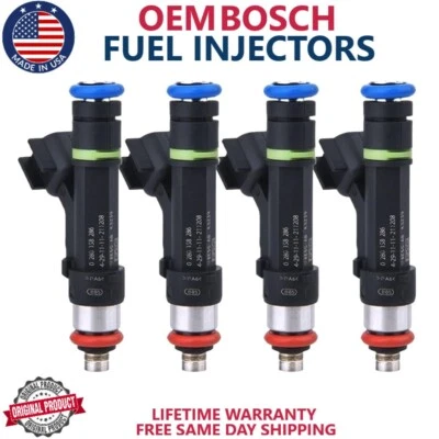 4x OEM Genuine Bosch Fuel Injector Fits For 2012-2015 Mazda 5 2.5L #0280158286 - Image 1 of 4