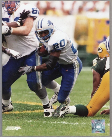 Detroit Lions BARRY SANDERS Glossy 8x10 Photo Football Poster Cover