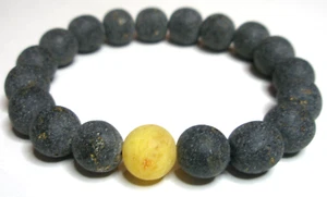 PULSERA ÁMBAR BÁLTICO CRUDO CUENTAS REDONDAS - Imagen 1 de 7