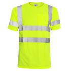 Hi Vis T Shirt ANSI Class 3 Reflective Safety Lime Short Long Sleeve Road Work