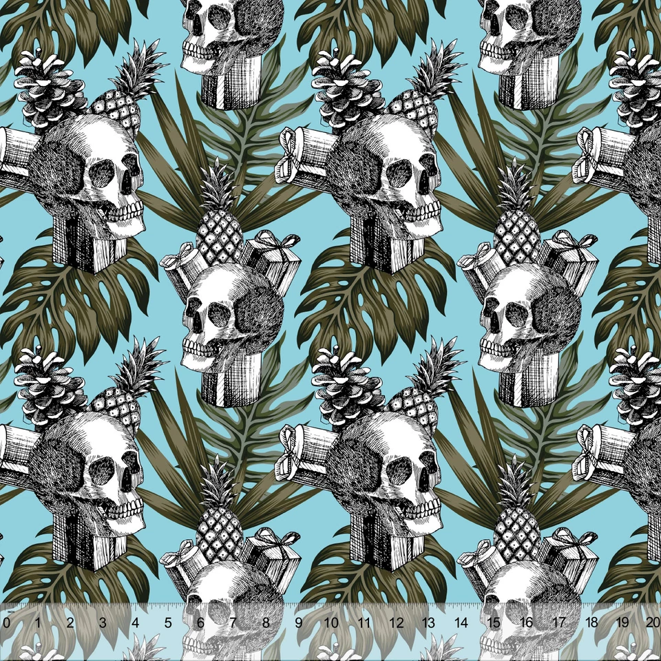 Regalos con cojinetes de calaveras - Tela para decoración del hogar poliéster 62" W se vende por yarda Foto 1 de 1