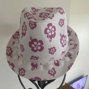 Flap Happy Fedora Club Hat, Flamingo Print, Size L Or Xl - Picture 1 of 4