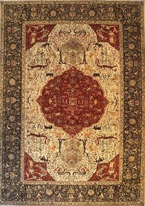Hand-knotted Rug (Carpet) 10X14'1, Tabriz mint condition - Picture 1 of 6