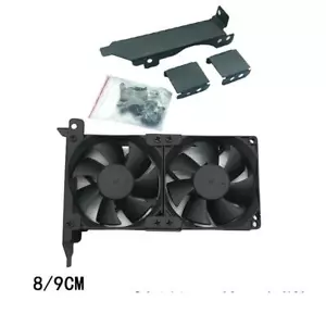 PCI/PCIE Dual Fan 2x8cm/9cm Mount Rack Bracket for video card thickness 25mm fan - Picture 1 of 4