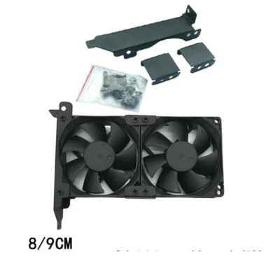 PCI/PCIE Dual Fan 2x8cm/9cm Mount Rack Bracket for video card thickness 25mm fan - Image 1 of 4