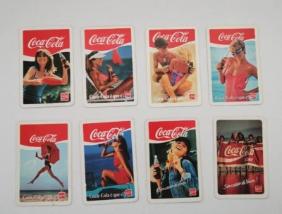 Joblot of 8 Coca Cola Portuguese vintage 80 & 90´s pocket calendars Coke cards - Image 1 of 4