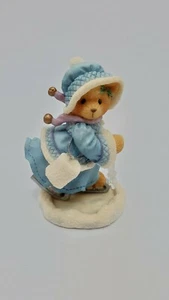 Cherished Teddies Candace Skating On Holiday Joy Figurine # 269778 1997 Enesco - Picture 1 of 12