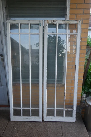 Pair of Antique French Windows from Mansion - 66 inches by 44 inches Cover