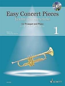 Easy Concert Pieces for Trumpet & Piano book 1 +CD - pub Schott