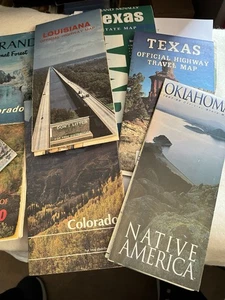 8 Vint. Autobahnkarten, Staatskarten & Camping & National Forest Karten / Top Zustand - Bild 1 von 16