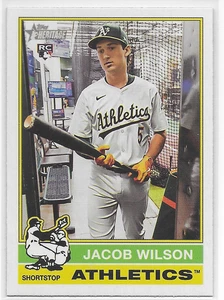 2025 Topps Heritage Image Variations #15 Jacob Wilson Oakland Athletics - Picture 1 of 2