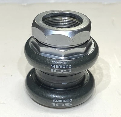 AURICULARES ROSCADOS SHIMANO 105 HP-1050 1" VINTAGE COMO NUEVOS - 26,4 MM CROWN RACE Foto 1 de 4