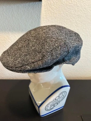 Gorra de periodista de lana Harrison Hillhouse para hombre hecha en Irlanda jaspeada tweed Foto 1 de 4