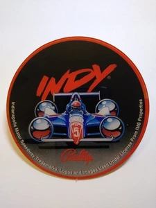 Indy Racing Car Round Coaster Bally Pinball Game 1990s Indianapolis Motors - Picture 1 of 1