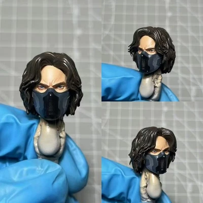 Figura de acción 1/12 cómics pintados cabeza de soldado de invierno tallada apta para 6"" ml Foto 1 de 4