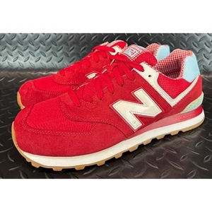 New Balance 574 Picnic Pack rot blau weiß Wildleder Turnschuhe Herren Gr. 12 - Bild 1 von 9