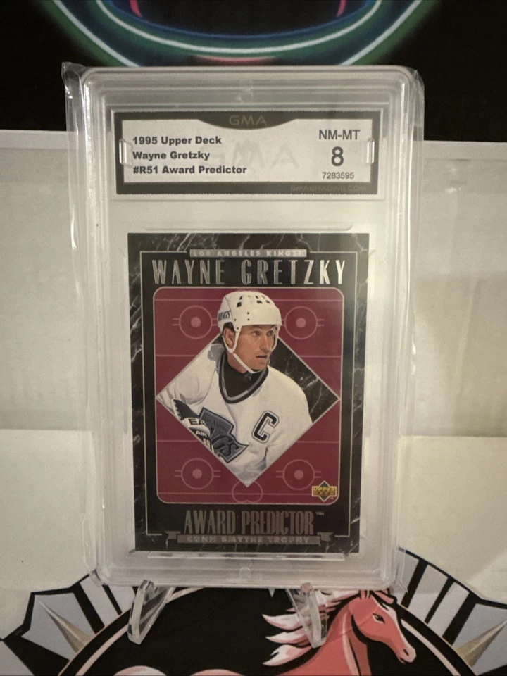 1995-96 Upper Deck Retail Award Predictor Wayne Gretzky #R51 Redemption NM-MT 8 - Image 1 of 2