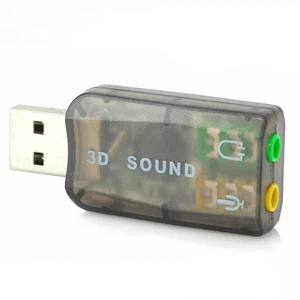 USB To 3.5mm Mic / Headphone Jack Stereo Headset Audio 3D Adapter 5.1 Sound Card - Picture 1 of 1