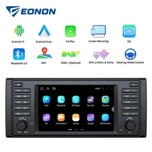 For BMW E39 Android 13 7" CarPlay Car Radio GPS Navigation Stereo WiFi Head Unit - Picture 1 of 25
