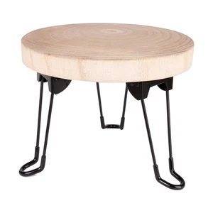 Soporte para macetas taburete para flores mesa auxiliar soporte madera pies plegables Ø23 cm - Imagen 1 de 3
