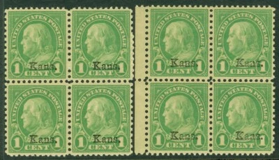 EDW1949SELL : USA 1929 Sc #658 Blks of 4. 2x XF, MNH. Scarce like this Cat - Image 1 of 2