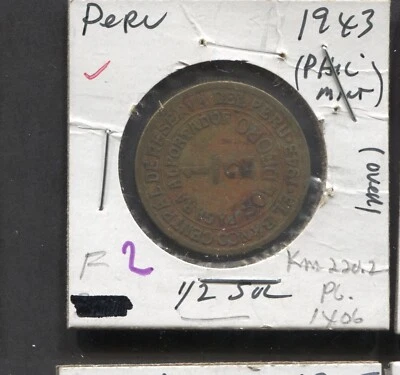 1943- Perú- F- 1/2 Sul Foto 1 de 2
