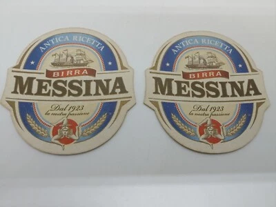 Coppia sottobicchieri Birra Messina