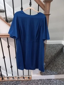 Donna Morgan Ladies size 20W Royal Blue Dress NWT - Picture 1 of 4