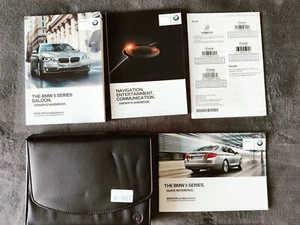 GENUINE BMW 5 SERIES SALOON F10 2013-2017 HANDBOOK OWNERS WALLET PACK B-387 - Picture 1 of 5
