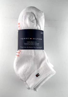 Tommy Hilfiger Womens 6 Pairs Cushion Quarter Cut Socks One Size Fits Most Solid - Image 1 of 4