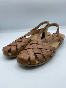 Earth Origins Women's Cushioned Lt Brown Sandals Flats Shoes Size 9 N - NEW - Picture 1 of 5