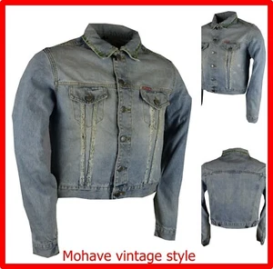 giacca jeans donna giubbotto denim jacket giubbino chiaro corto vintage estivo m - Picture 1 of 12