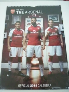 Official Arsenal F.C Rare Collectable A3 Wall Calendar { 2018 } NEW/ SEALED - Picture 1 of 1