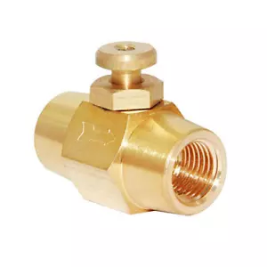 Joywayus Brass 1/4" NPT Female Thread Push Button Check Valve Switch Shut-Off - Picture 1 of 12