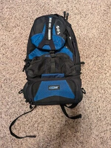 Camsak Spy Photographer Backpack Media Bag Pockets Galore Blue Black 17x9x4 - Picture 1 of 3