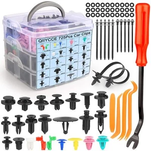 725Pcs Car Push Retainer Clips & Auto Fasteners Assortment,23 Most Popular Sizes - Picture 1 of 6