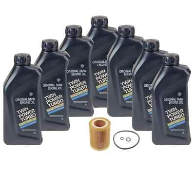 Kit de cambio de aceite genuino 0W-30 Twin Power Turbo 7 litros para BMW Longlife 01 FE Foto 1 de 4